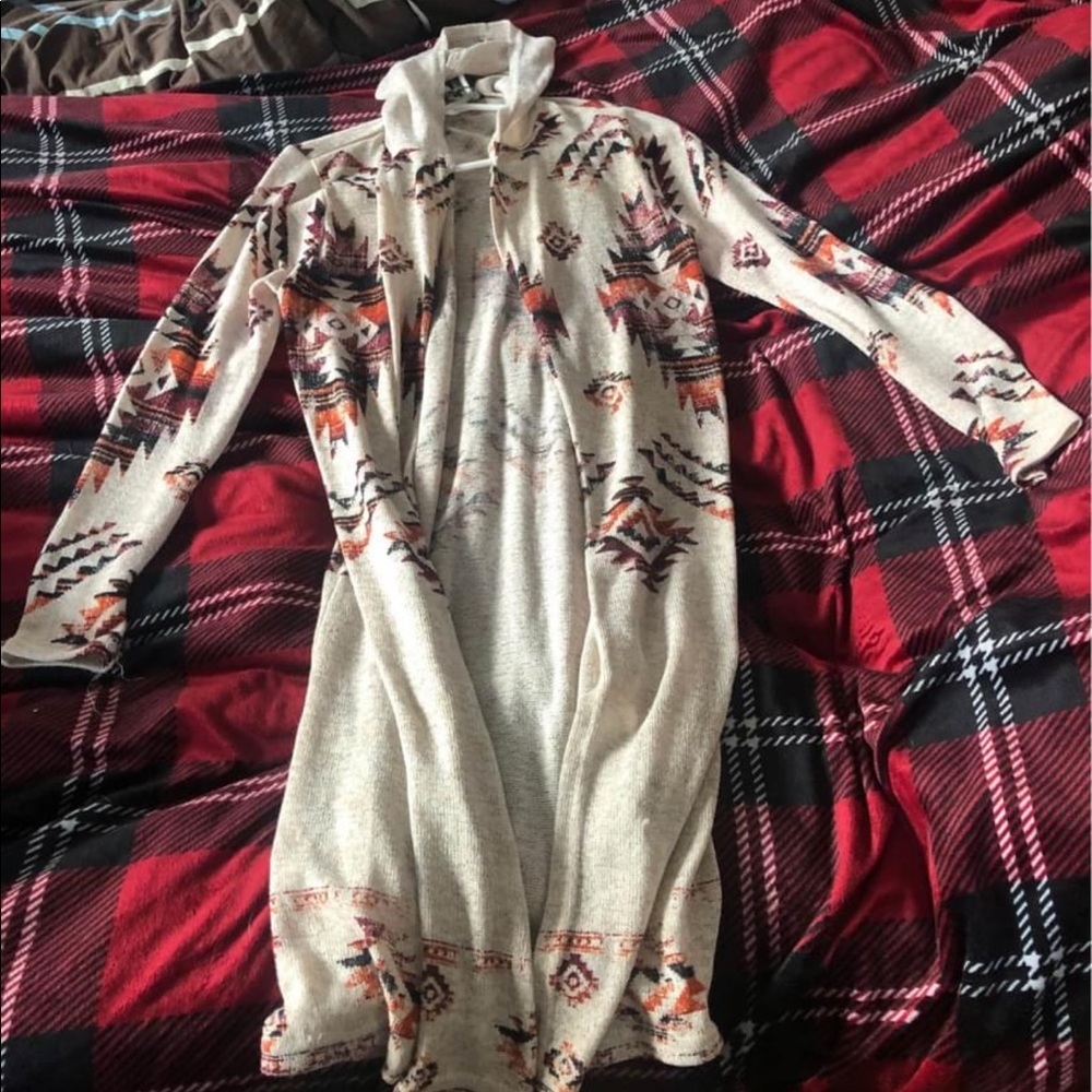 Hooded Duster Sweater